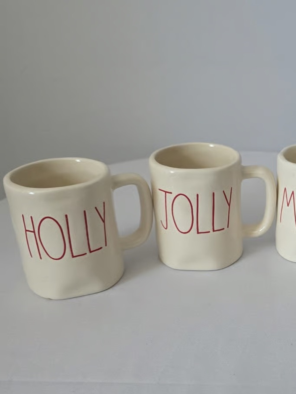Rae Dunn holly & jolly espresso cups